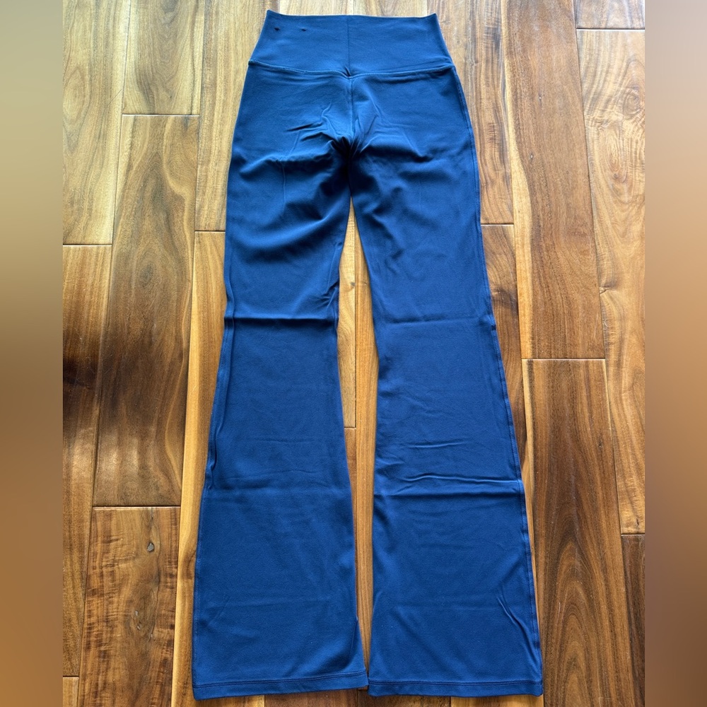 Abercrombie & Fitch Navy Blue Flared Track Pants - Picture 5 of 5